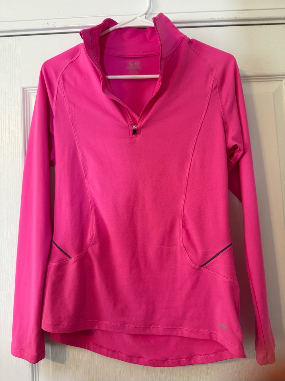 Champion Sport-Tek Women's Hot Pink Half-Zip Performance Top